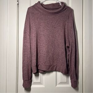 Cozy Soft Purple Turtleneck Sweater Women’s XL Long Sleeve Knit
